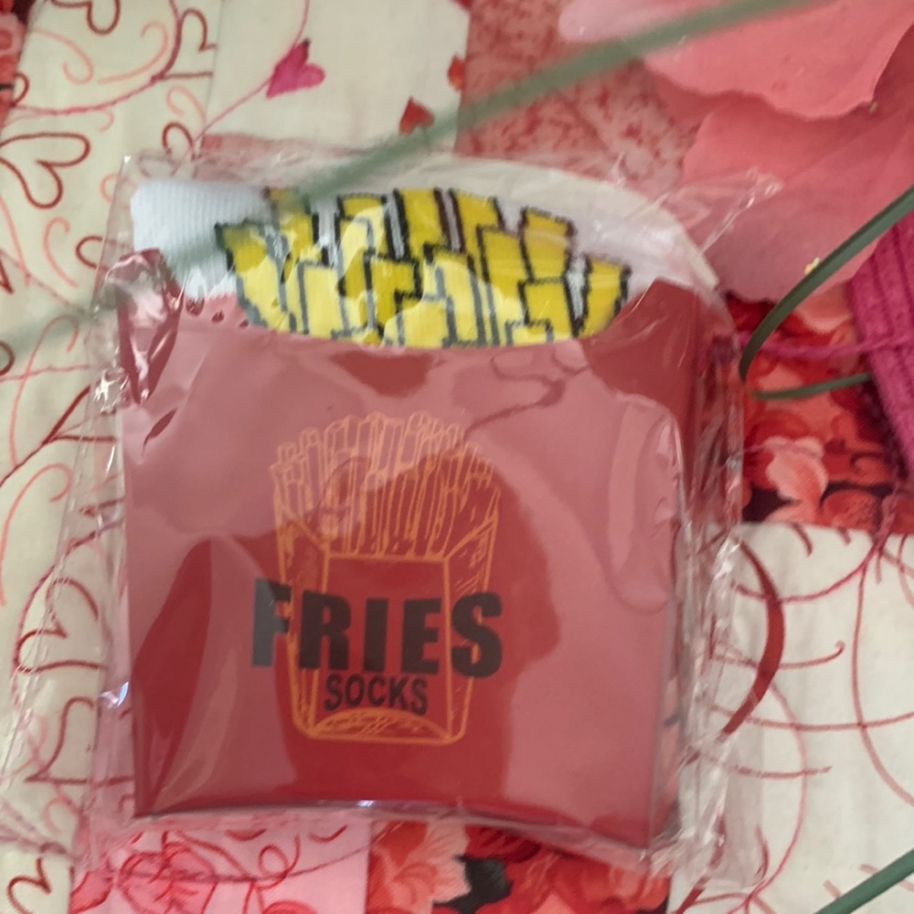 - French fries socks in their carton